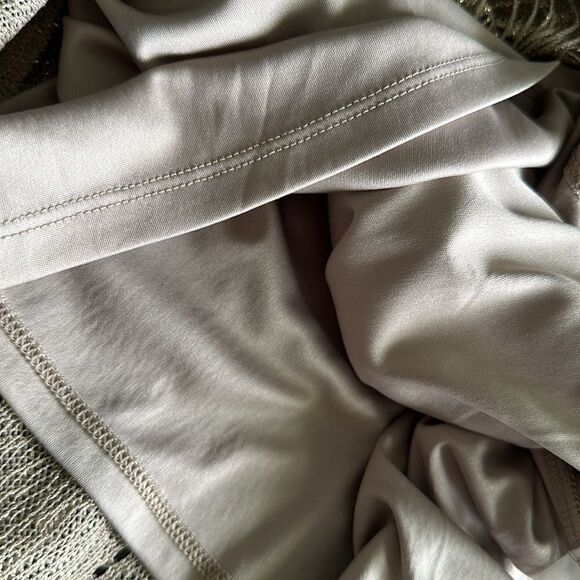 Chico’s Gold Metallic Scalloped Fringe Trim Dressy Top - Picture 11 of 11